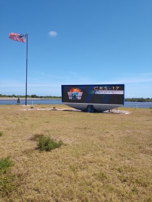 SpaceX CRS-17 Countdown Sign